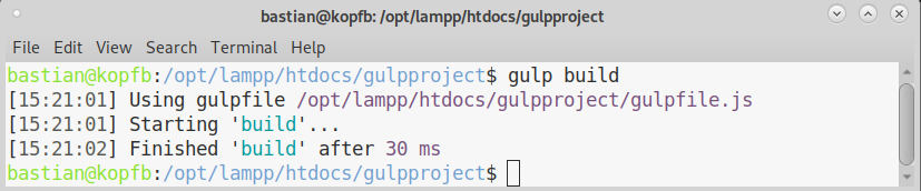 gulp.js Build Taskrunner